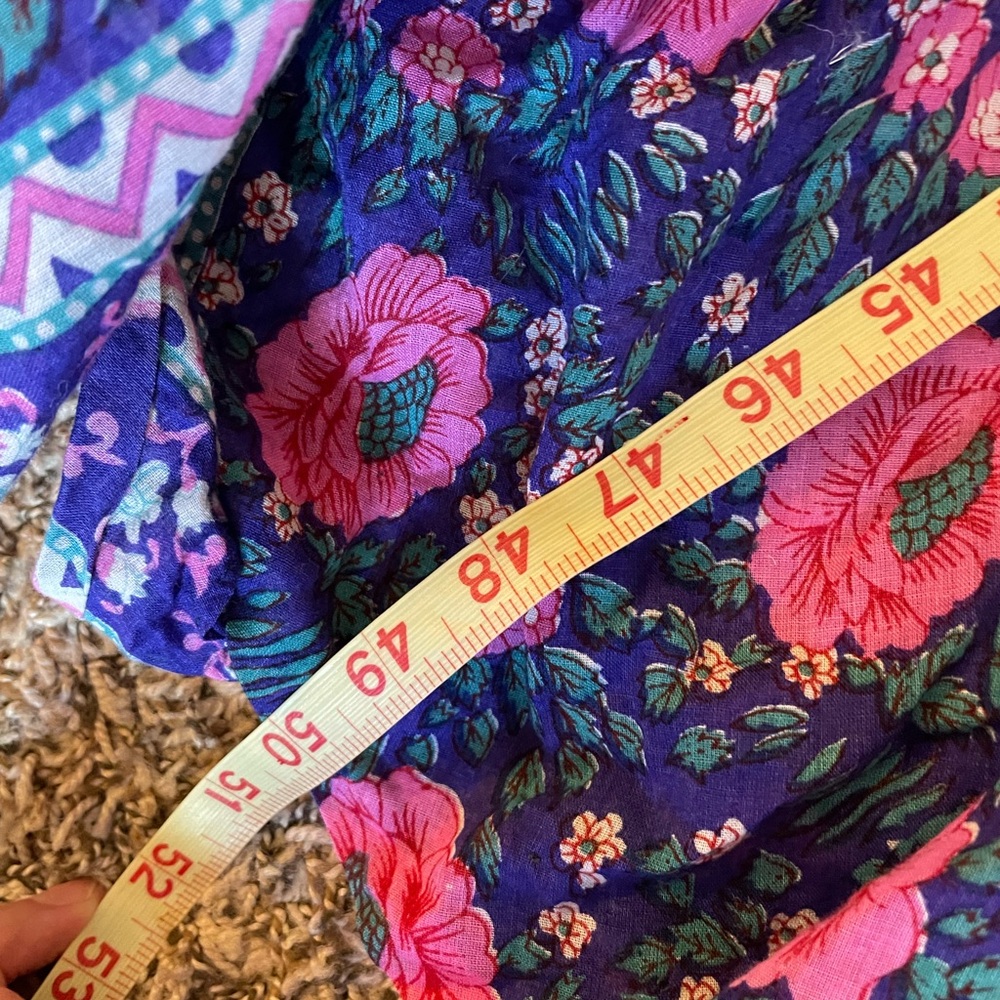 Vintage 70s India Cotton Maxi Dress - Picture 3 of 10